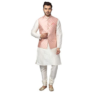 " Men Blue Printed Dhoti "