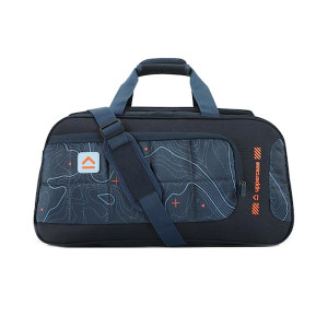 Blue Printed Travel Duffel Bag