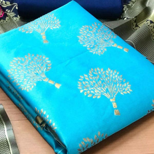 Banarasi Jacquard Unstitched Dress Material